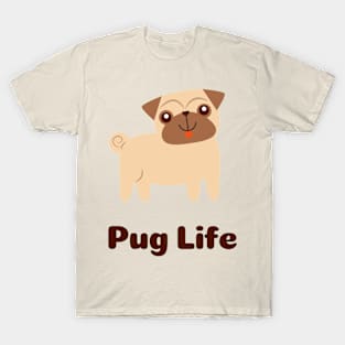 Pug Life Cute Dog Pun Funny T-Shirt